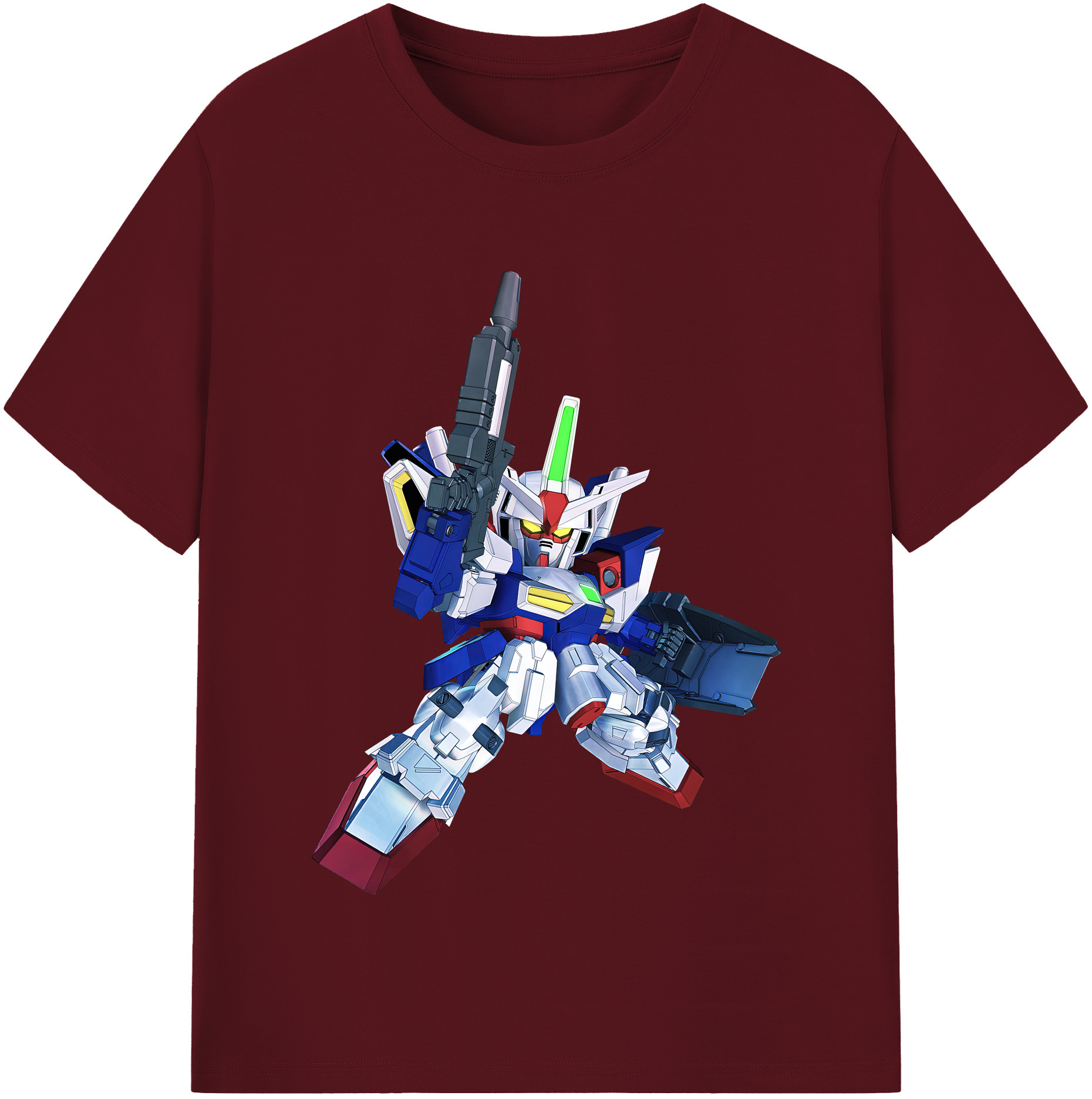 （画像用） 機動戦士ガンダム Mobile Suit Gundam 綿100％半袖Tシャツ（フロントプリント）